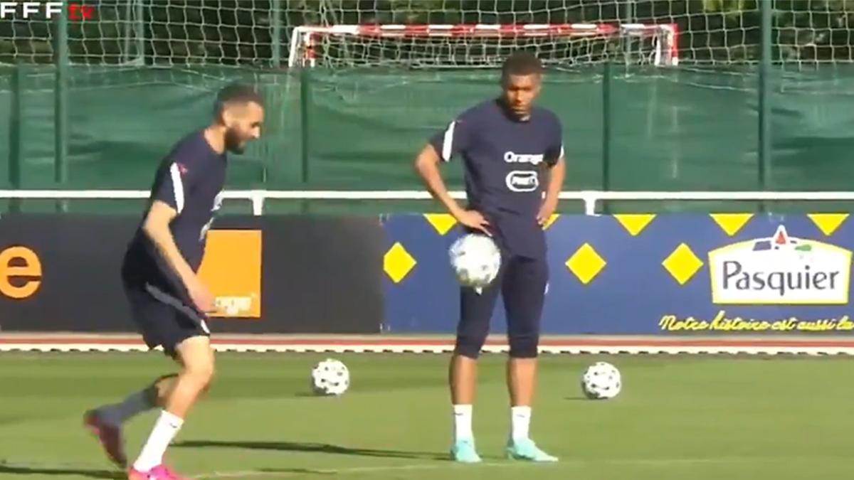 ¡Mbappé se queda loco con Benzema! Atención a la cara del jugador del PSG