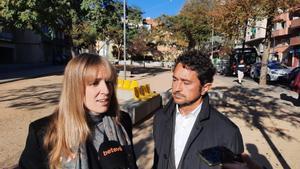 Los concejales de Junts en el Ayuntamiento de Barcelona Victòria Alsina y Damià Calvet han pedido que el gobierno municipal concrete el proyecto de rambla verde en la avenida Vallcarca