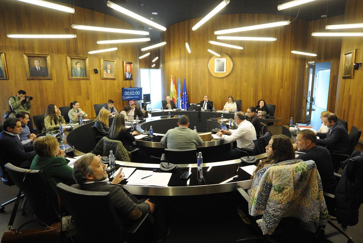 Un momento del debate plenario.