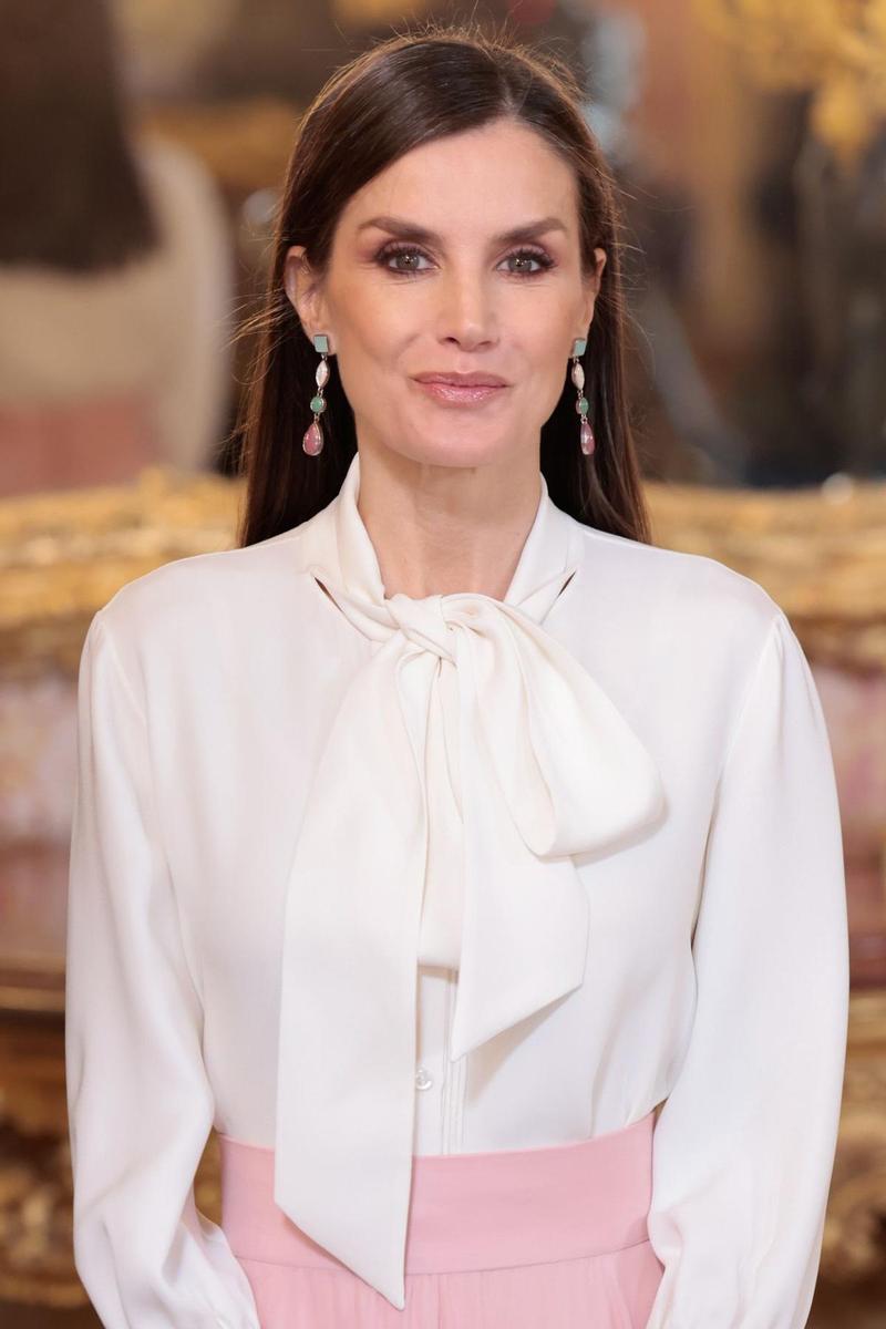 La reina letizia en la recepción del cuerpo diplomático de 2023.