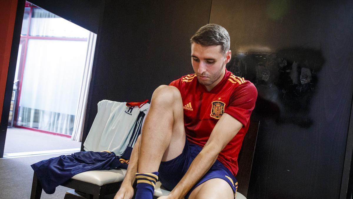 Abel Ruiz, con España