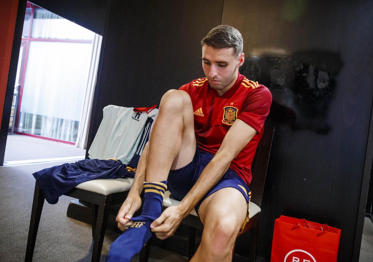 Abel Ruiz, con España