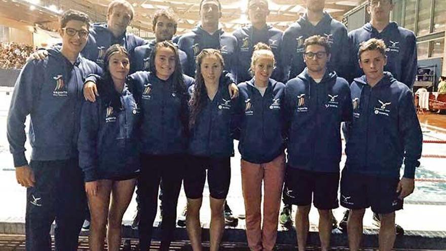 Equipo del Club Natación Palma que compitió este pasado fin de semana en Barcelona.