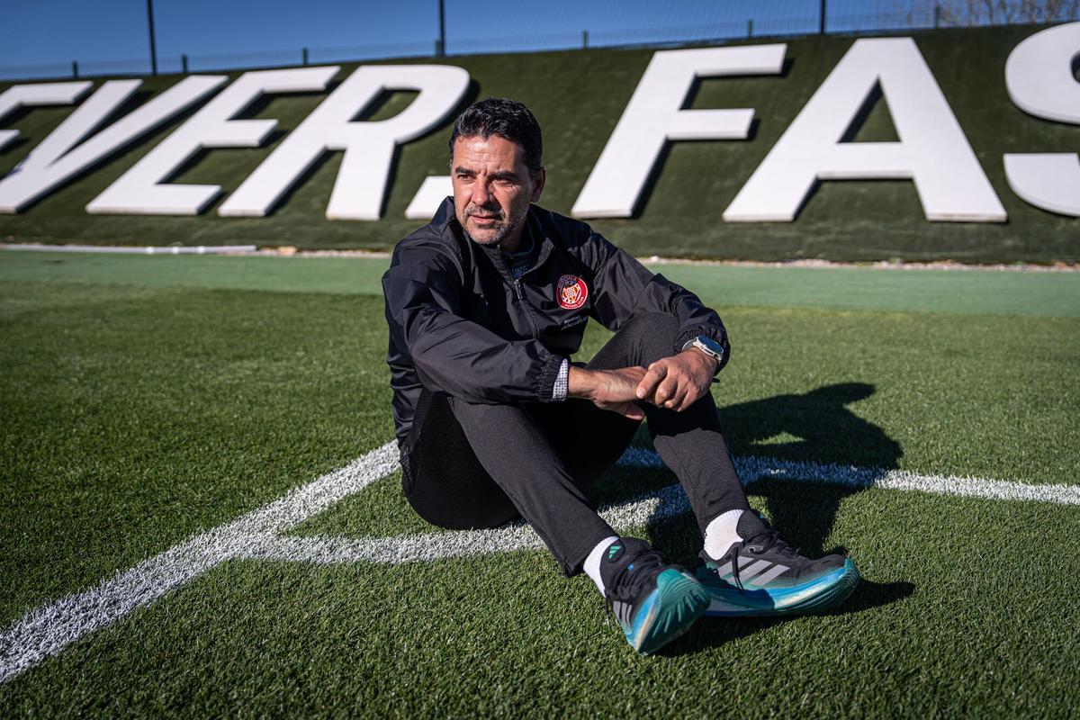 Girona 26/11/2025 Deportes. Entrevista Míchel, técnico del Girona. AUTOR: MANU MITRU