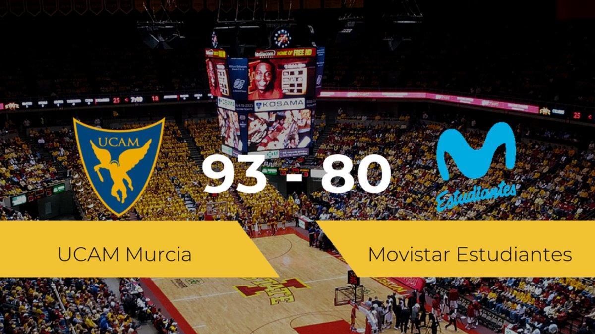 El UCAM Murcia vence al Movistar Estudiantes (93-80)