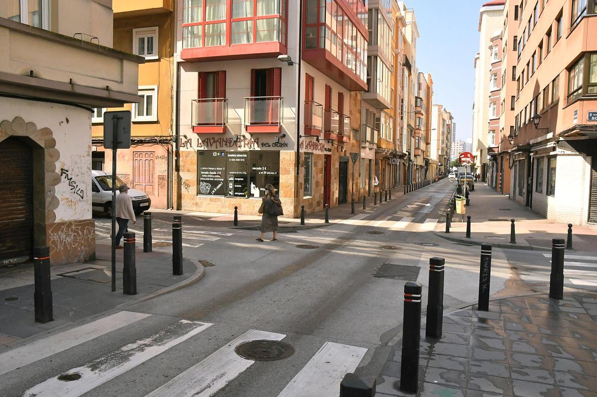 Cruce entre calle Socorro, donde se encontraba el pub, y calle Orzán