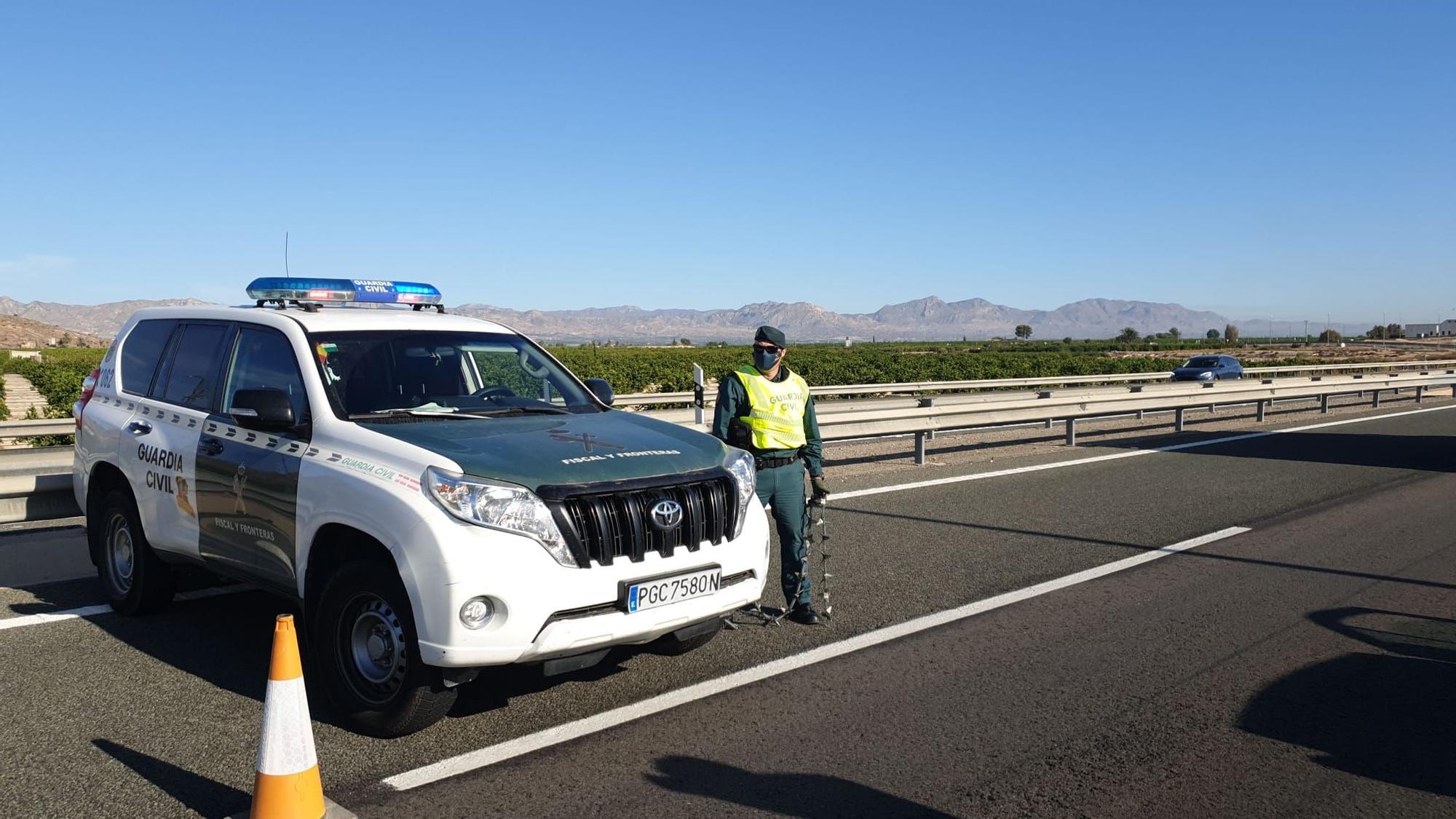 Controles en Orihuela por el confinamiento perimetral de la Comunidad