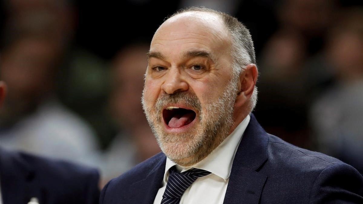 El entrenador del Madrid de baloncesto, Pablo Laso.