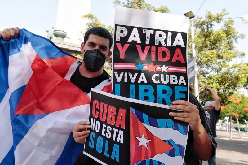 Manifestación por la libertad en Cuba