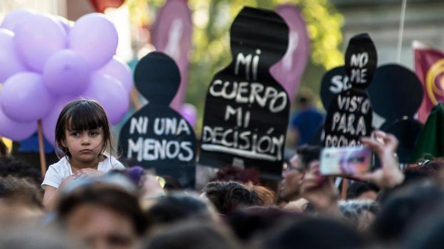 Protesta contra la violencia machista.