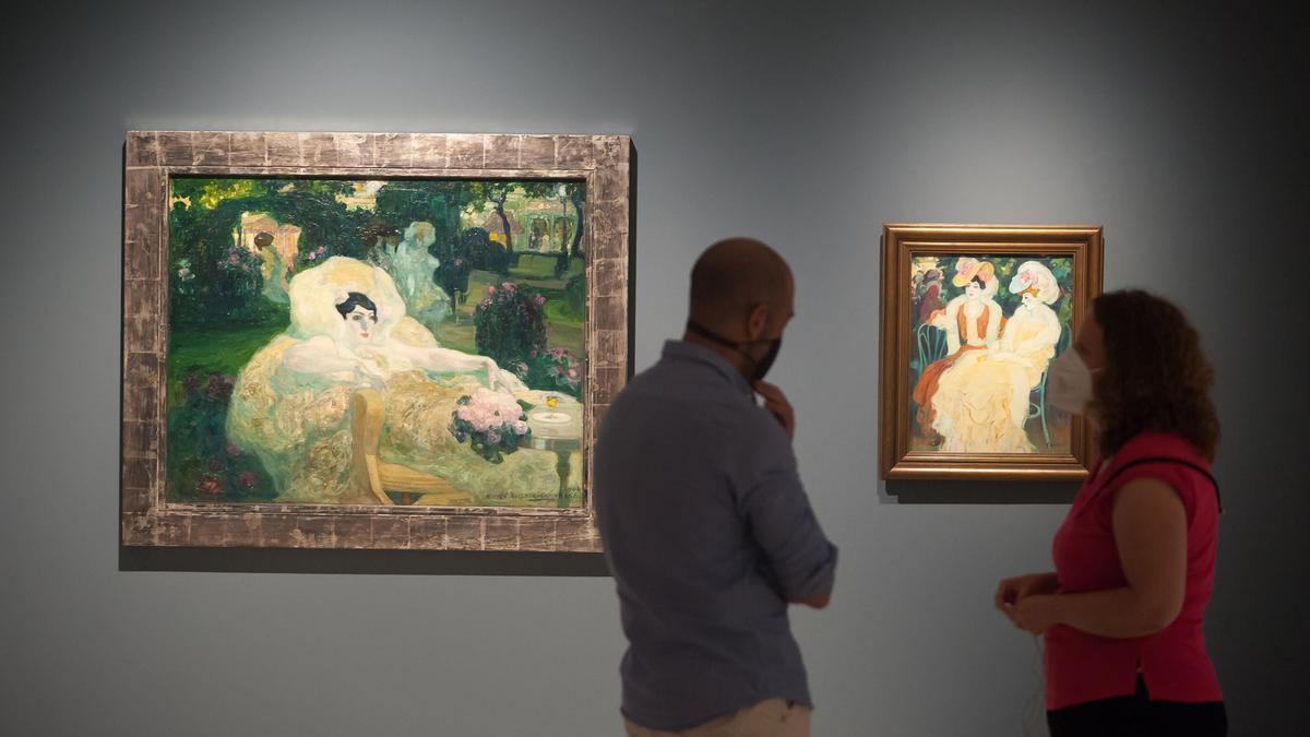 Exposición 'Pintar la luz. Maestros catalanes de colección Carmen Thyssen', en el Museo Thyssen Málaga