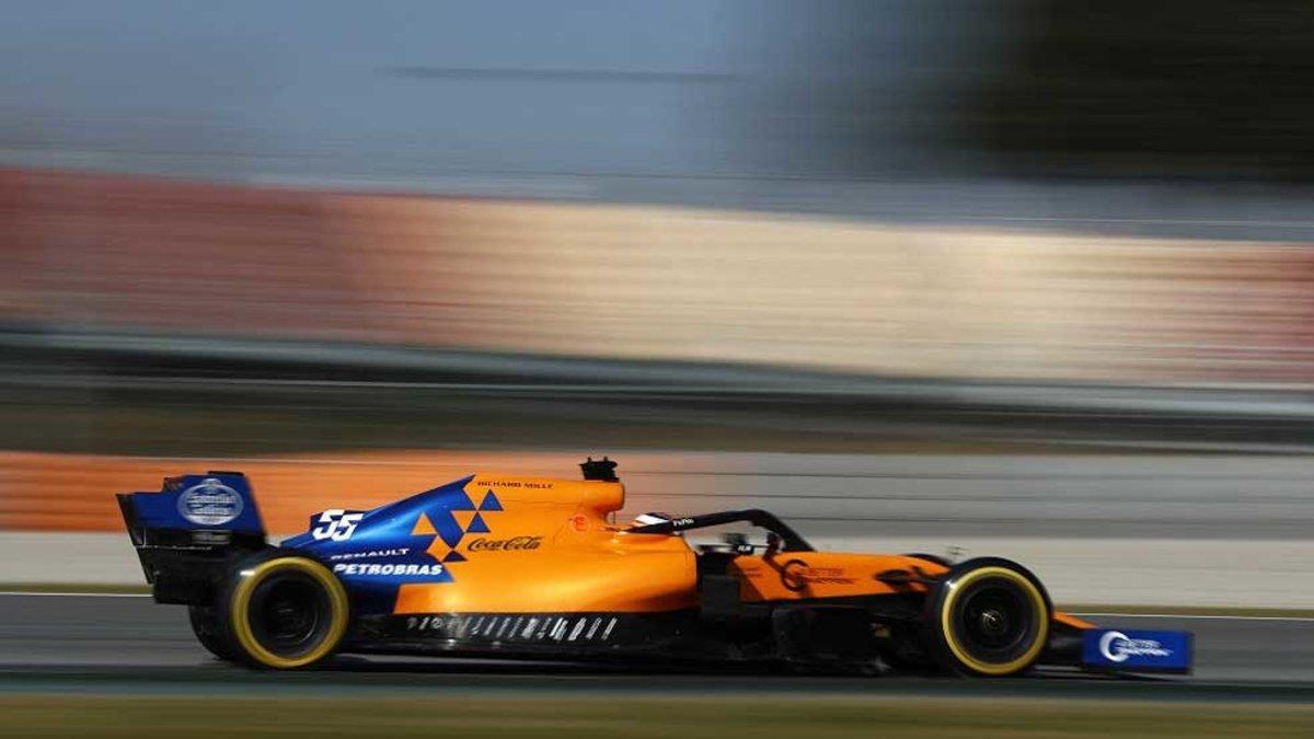 Carlos Sainz, a los mandos del McLaren