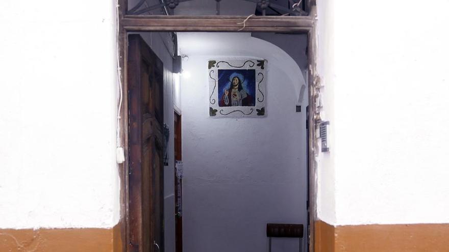 El portal de la casa de la anciana asesinada.