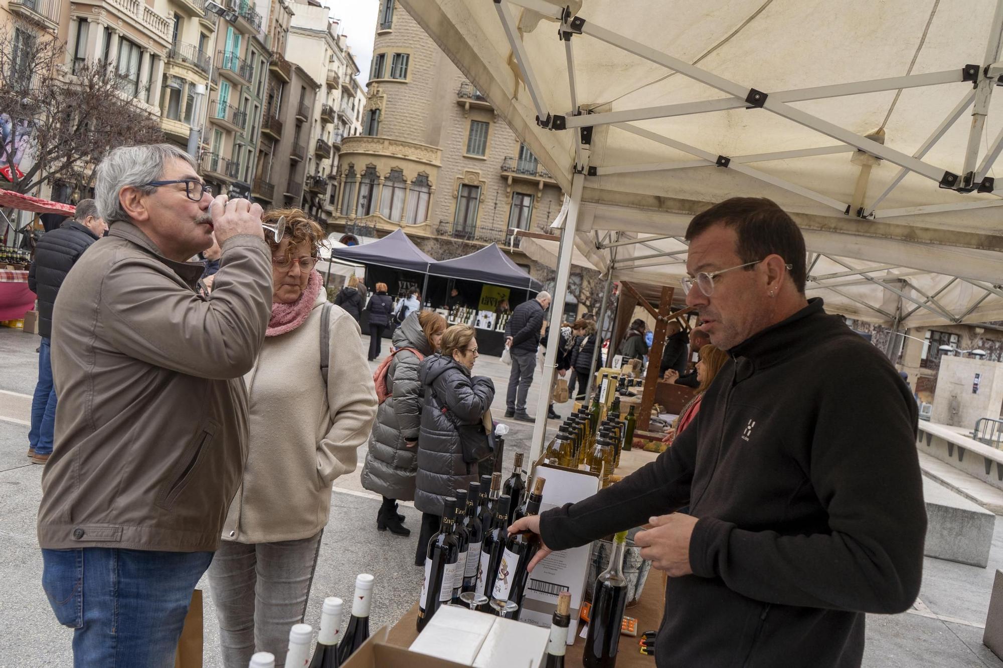 El Mercat de l'Oli i Vins de Manresa viu una edició marcada per la sequera