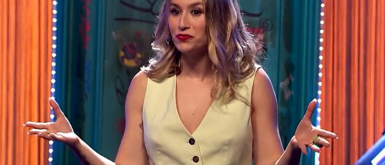 Eva Soriano, en un momento de su programa televisivo.