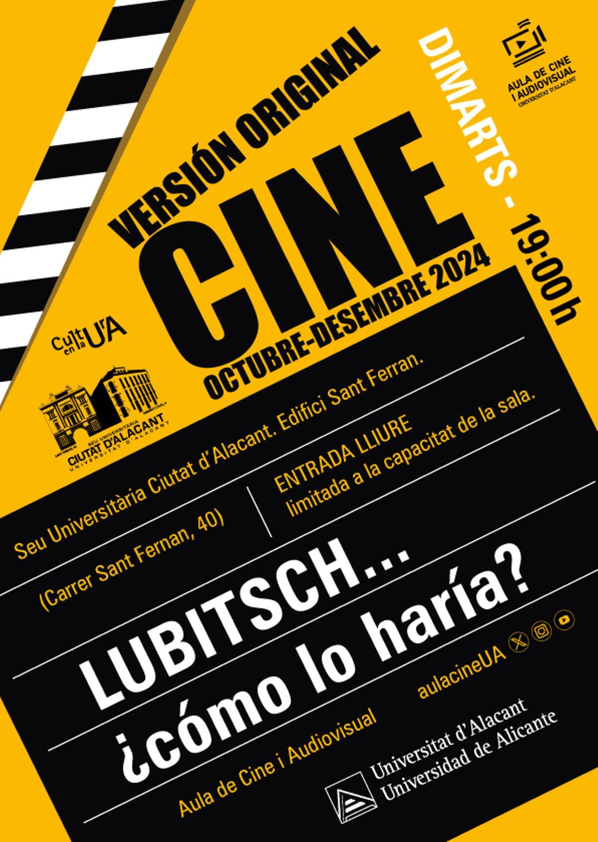 Cartel Ciclo Lubitsch