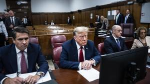 First Day of Former US President Donald J. Trump Hush Money Trial New York