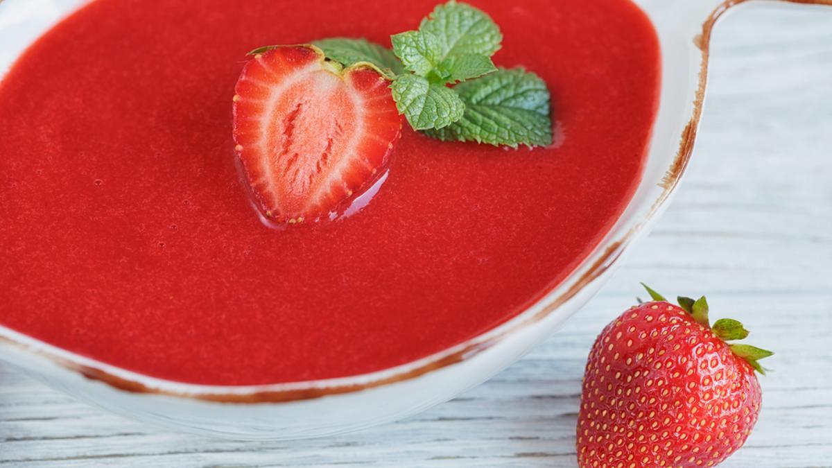 Gazpacho de fresas