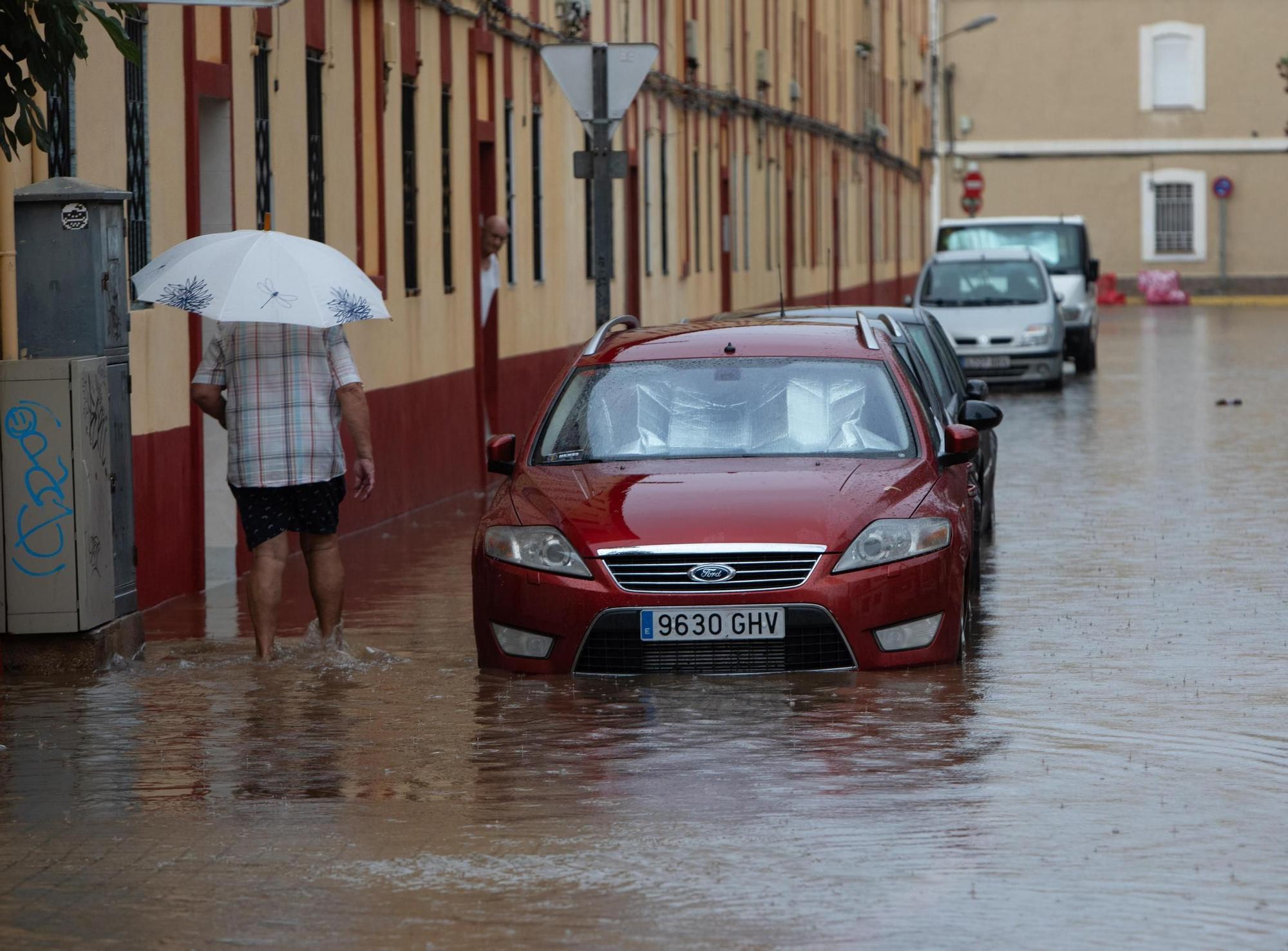 Lluvias torrenciales en Valencia en pleno verano