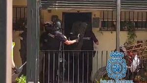 Operación policial en el barrio de Santiago de Jerez