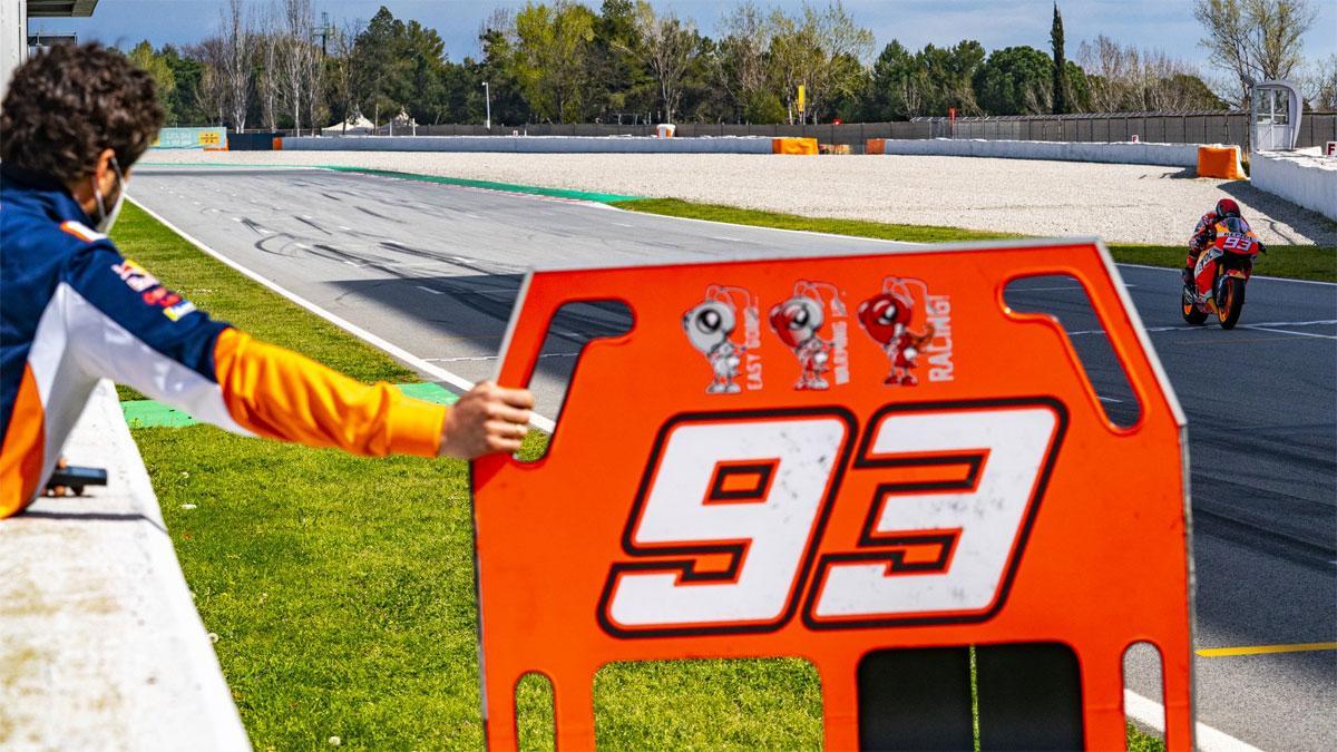 Marc Márquez se prueba en el Circuit