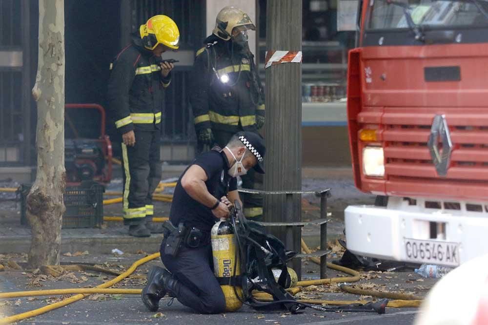 Incendio en Gran Capitán