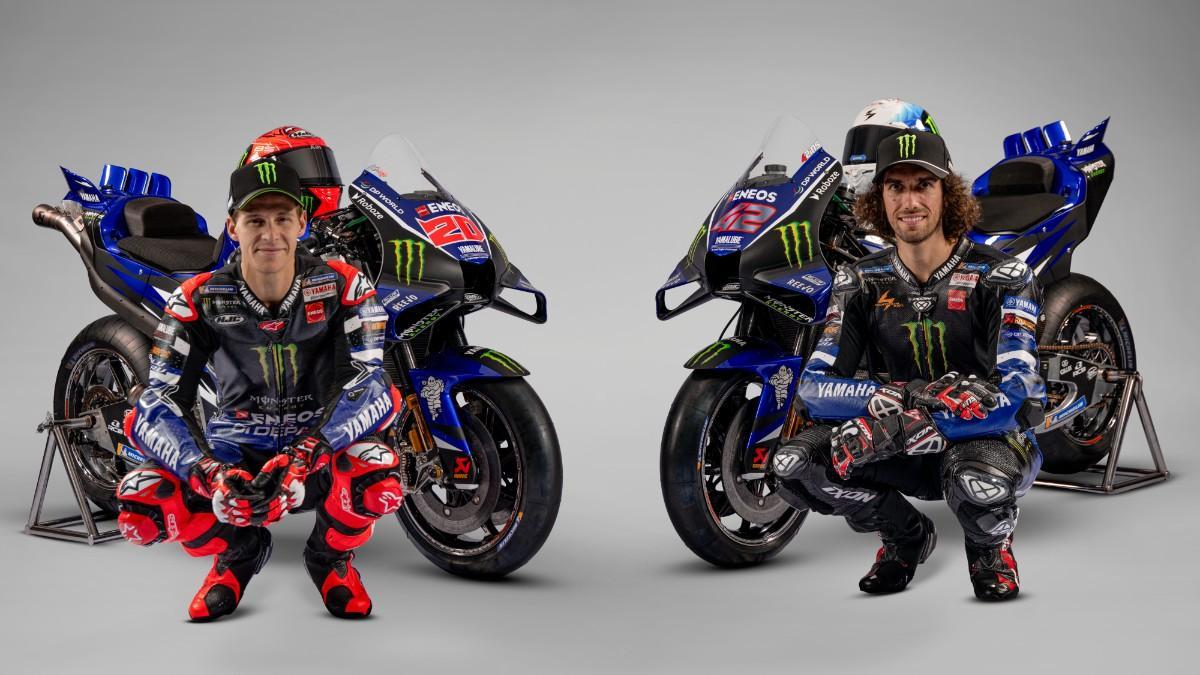 Quartararo y Rins con la nueva Yamaha