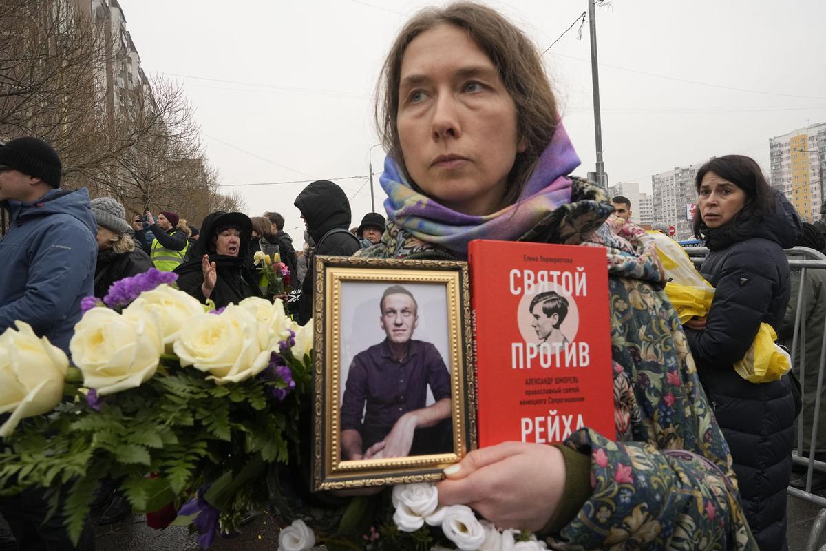 Funeral y ceremonia de despedida del político opositor ruso Alexei Navalny en Moscú