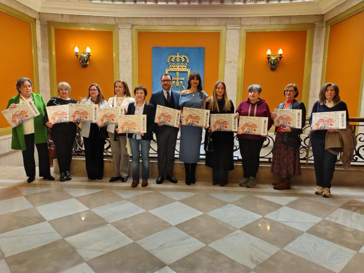 Los premiados en el concurso.