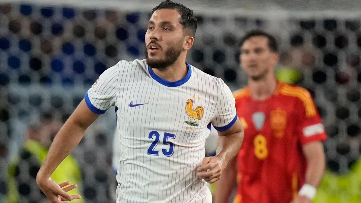 Rayan Cherki, autor de un gol y una asistencia contra España