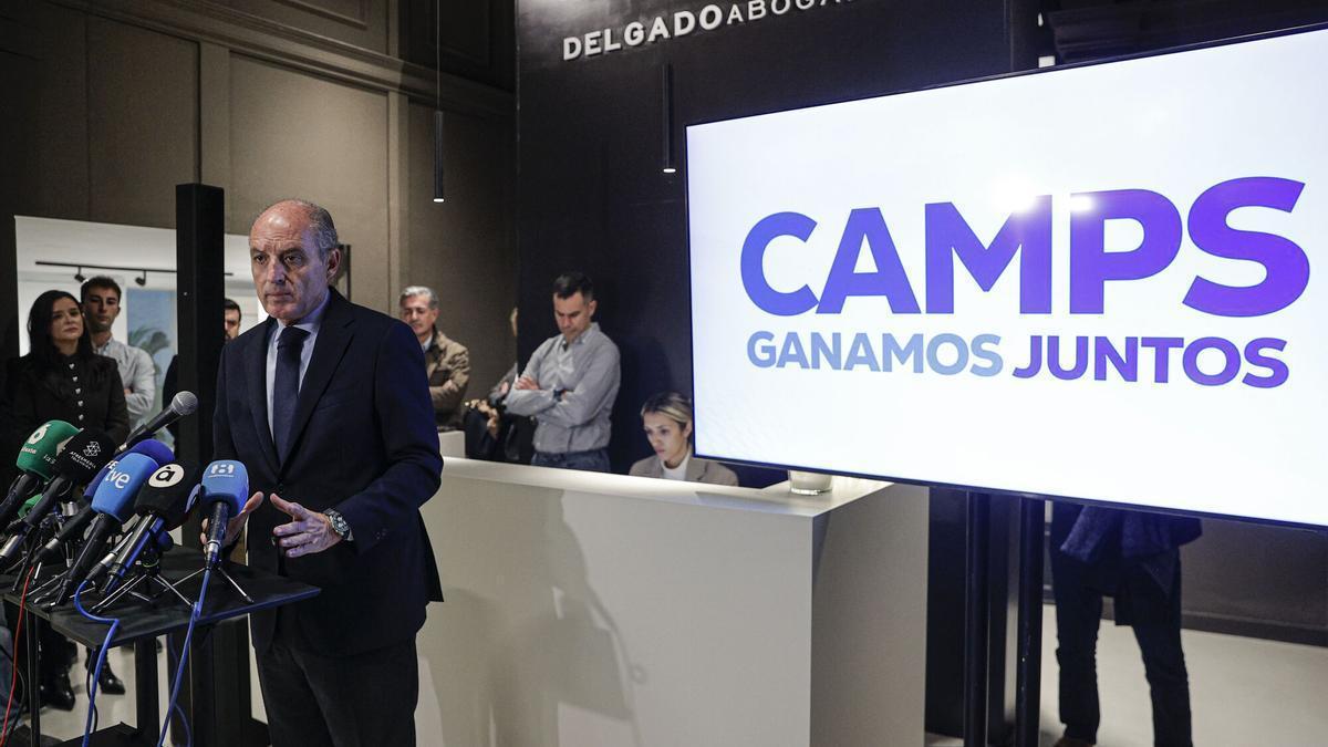 Camps ya ejerce de oposición interna en el PP de la Comunidad Valenciana y abre fuego contra Llorca