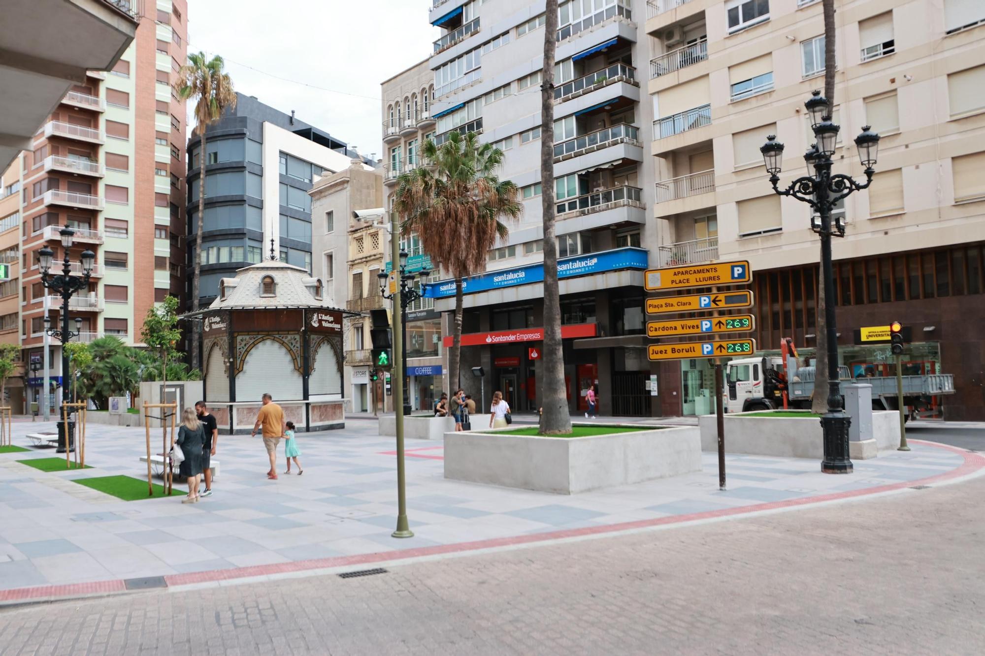 Así ha quedado la 'nueva' Plaza la Paz de Castelló