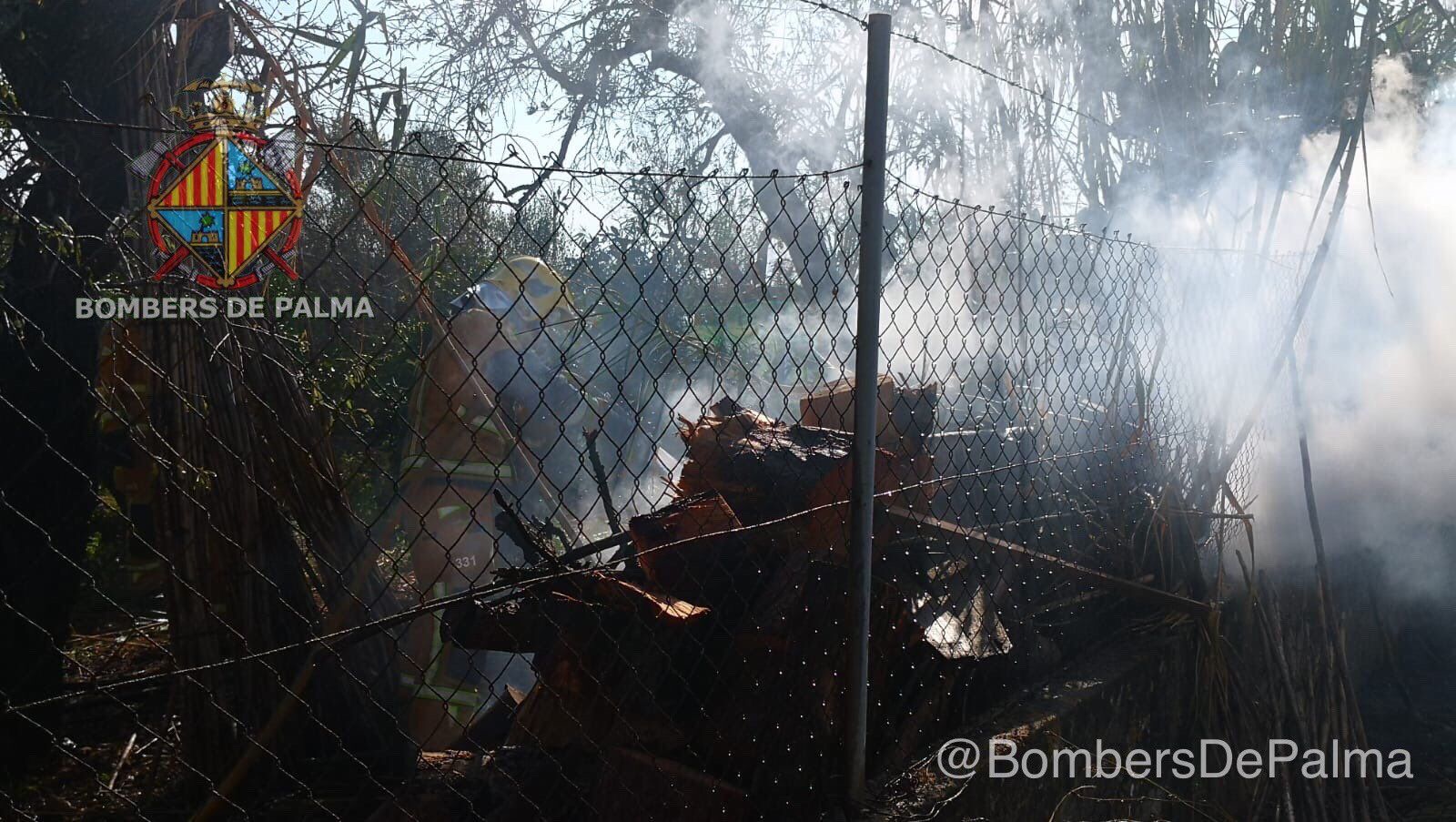 Jornada de incendios: arden un contenedor, un coche y unos invernaderos