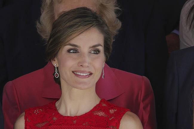 Letizia Ortiz durante un acto en las Cortes