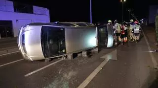 El herido en el accidente en la Avenida Valencia de Castelló se negó a pasar el control de alcoholemia y se expone a ir a prisión