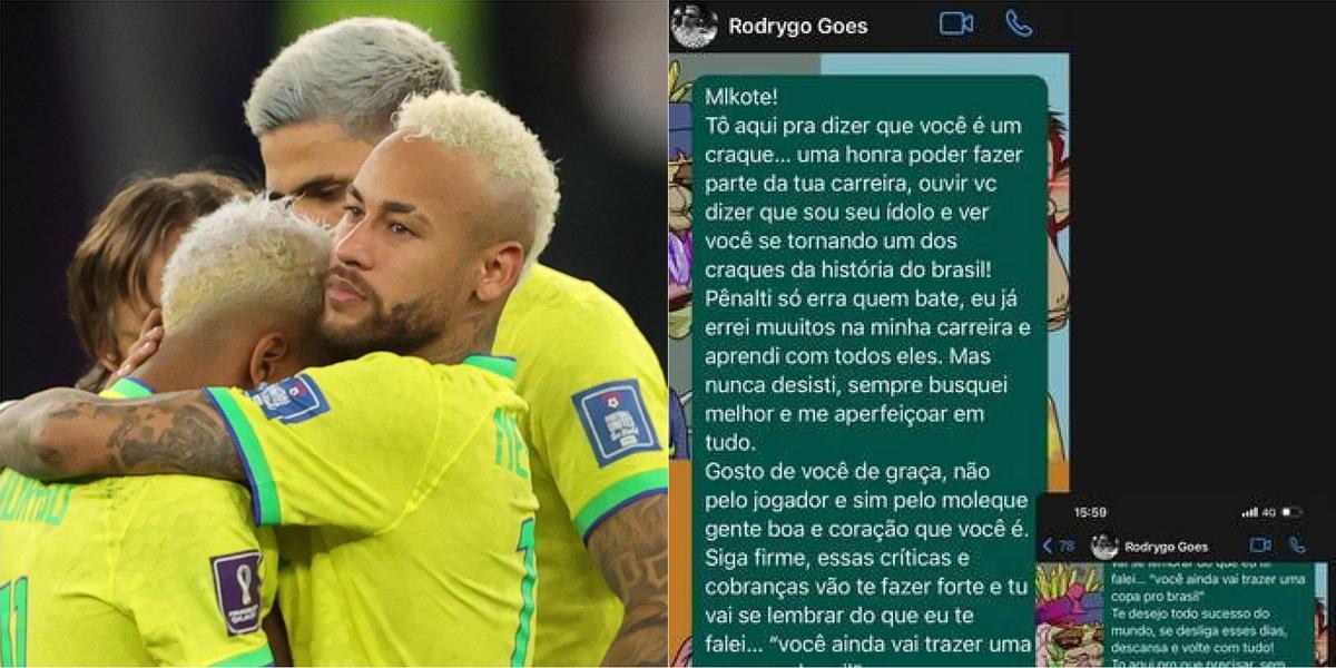 Las conversaciones de Whatsapp de Neymar y Rodrygo