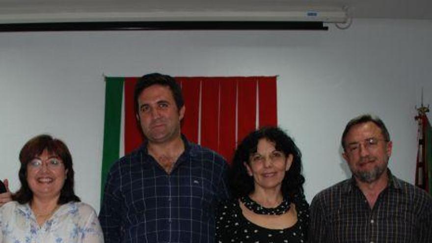 Montserrat Muñoz, Juan Antonio Barrio, Laura Rivera y Santiago Fernández.