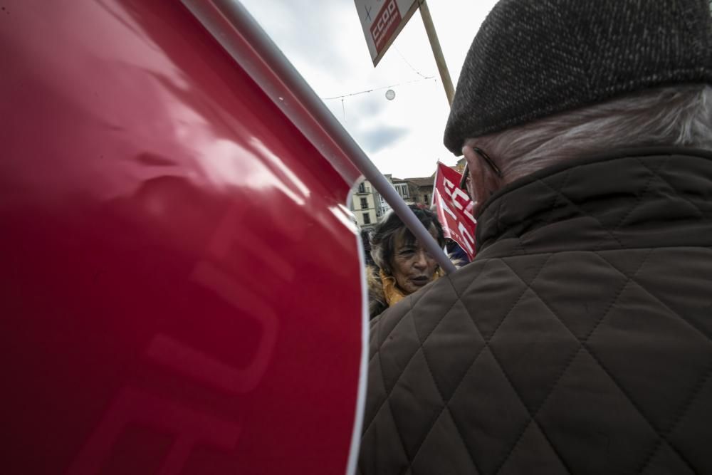 Manifestación de pensionistas en Asturias