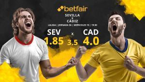 Sevilla FC vs. Cádiz CF: horario, TV, estadísticas, clasificación y pronósticos