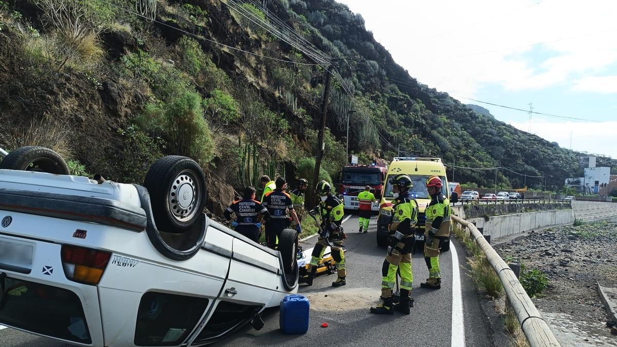 Accidente en María Jiménez.