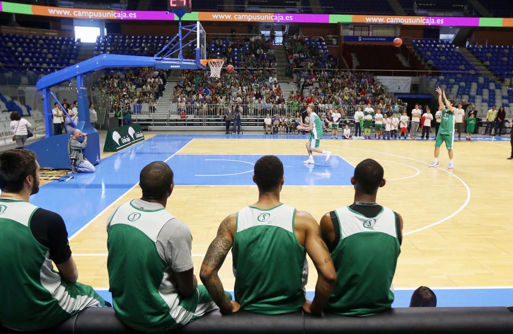 El Unicaja abre su entrenamiento al público