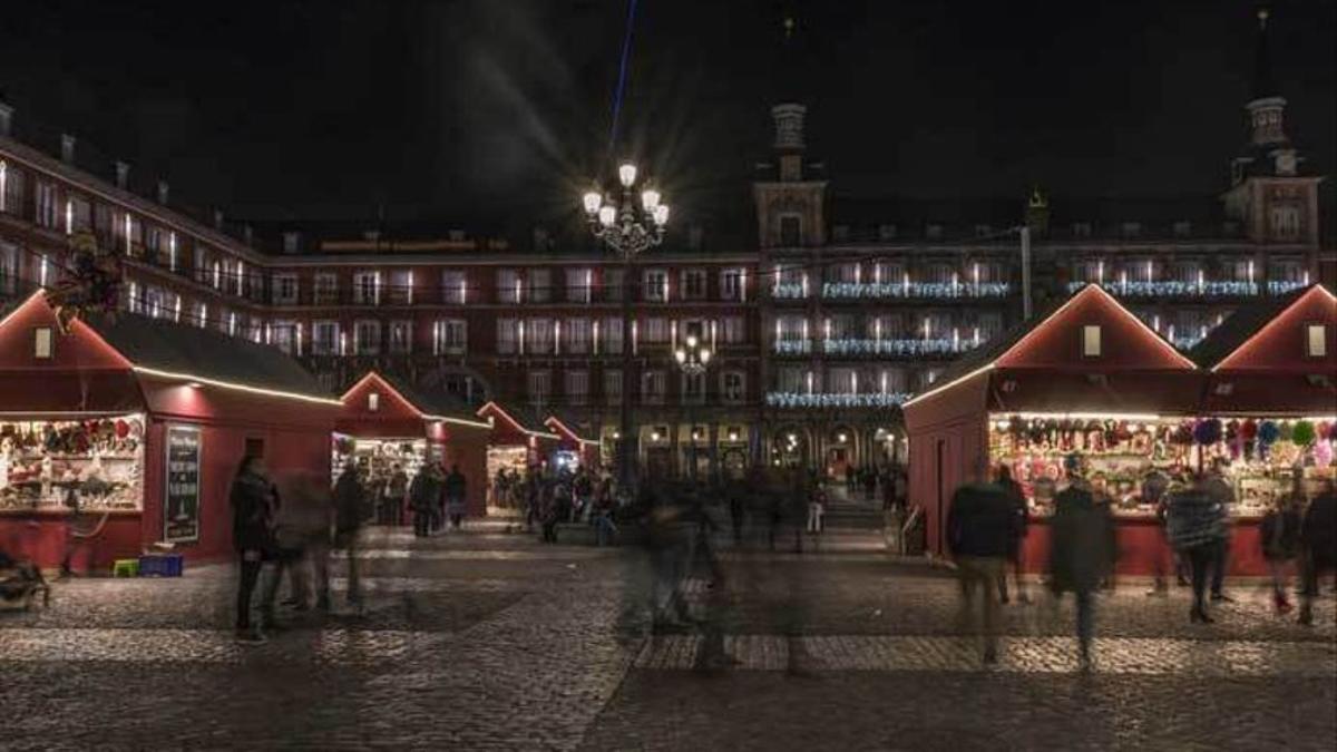 Mercadillo navideño en Madrid.