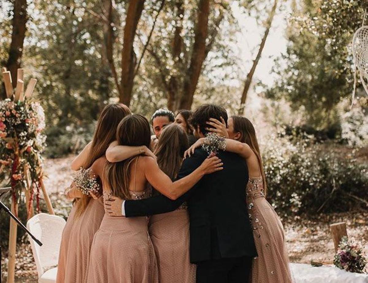 Momento de la ceremonia de la boda de Sarah Miró