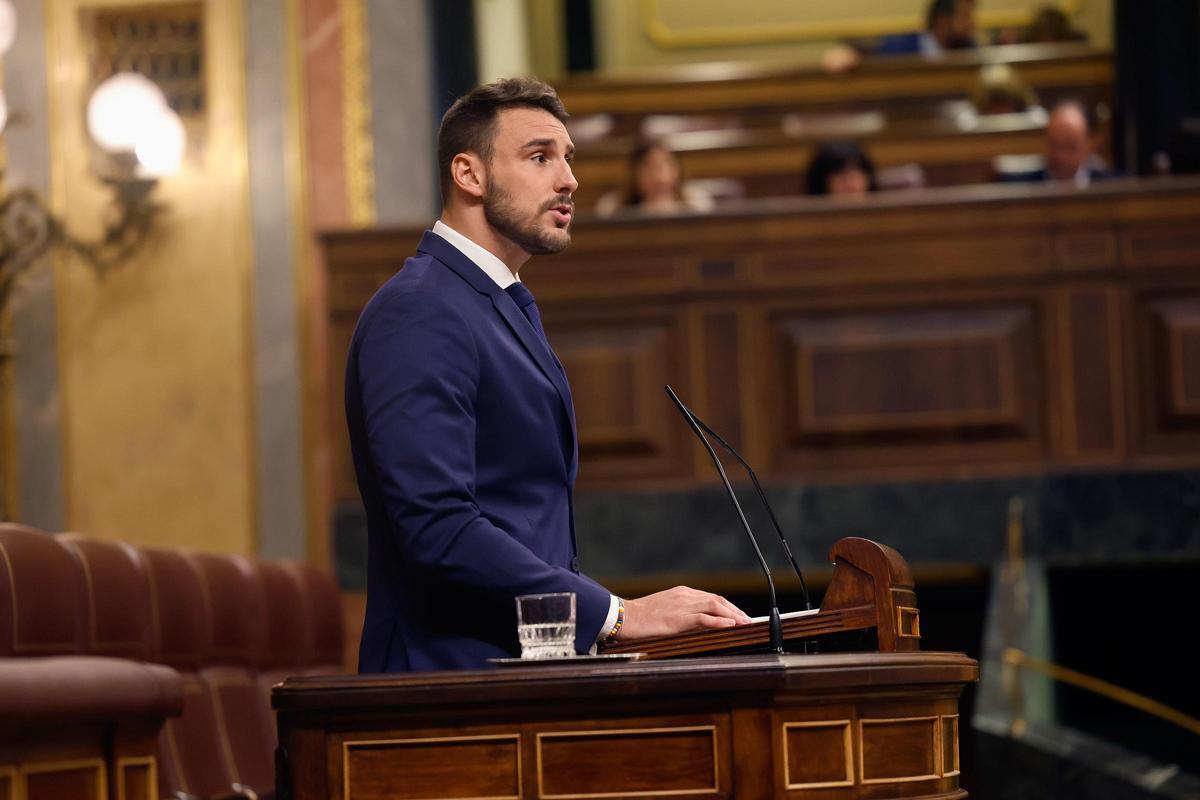 Víctor Gutiérrez en una sesión del Congreso.