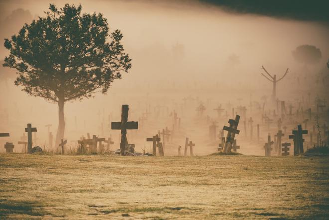 Cementerio de Sad Hill, derca de Santo Domingo de Silos, en Burgos