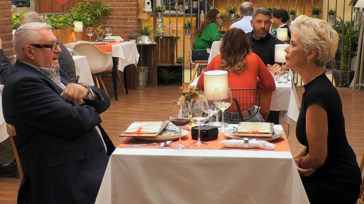 Tomeu y María durante su cita en 'First Dates'