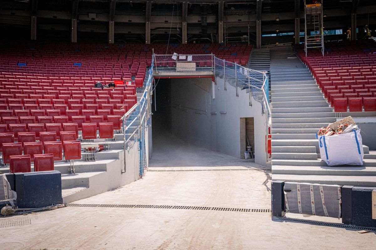 Gradas del nuevo estadio del Fútbol Club Barcelona