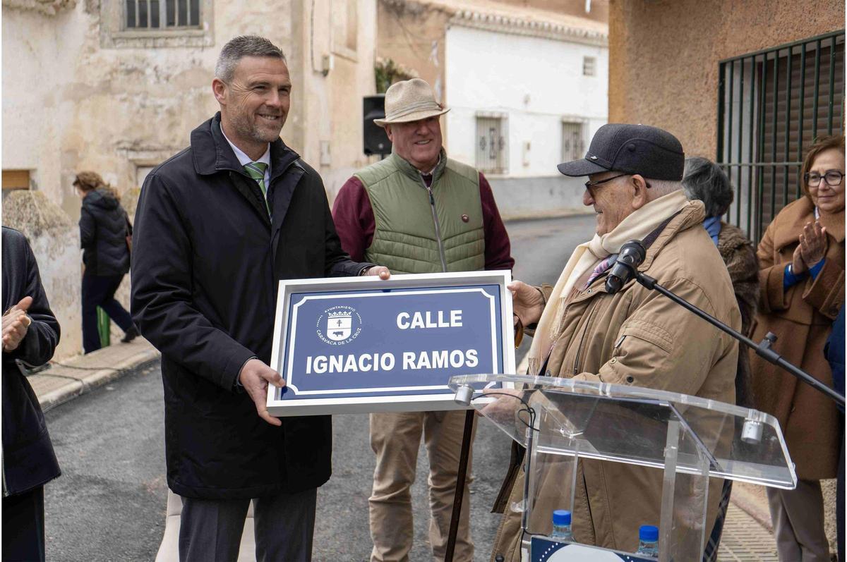 Una calle de Barranda lleva el nombre de Ignacio Ramos