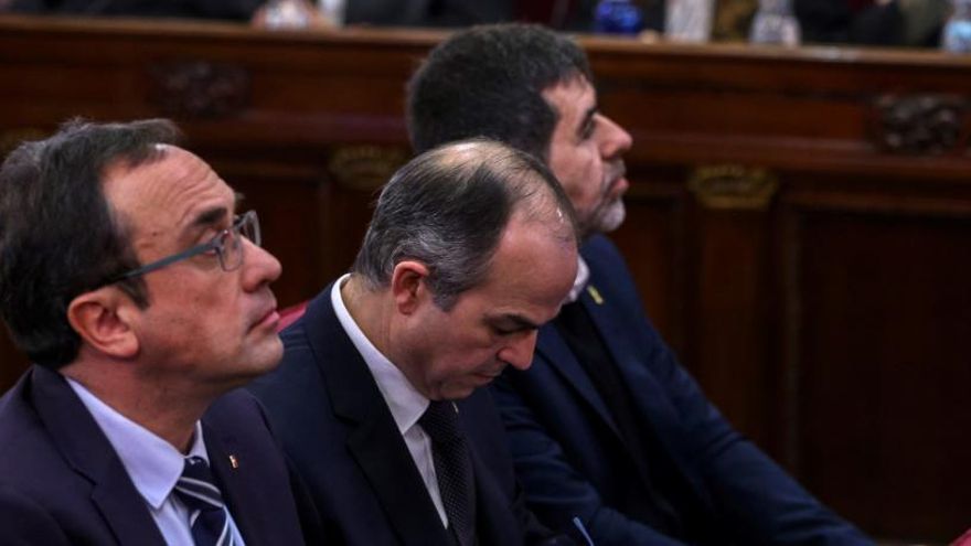 Josep Rull, Jordi Turull y Jordi Sànchez.