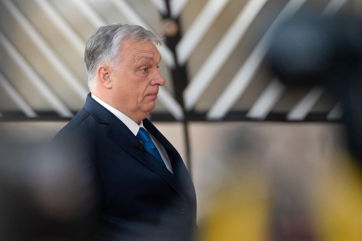 El primer ministro de Hungría, Viktor Orbán, a su llegada al Consejo Europeo.